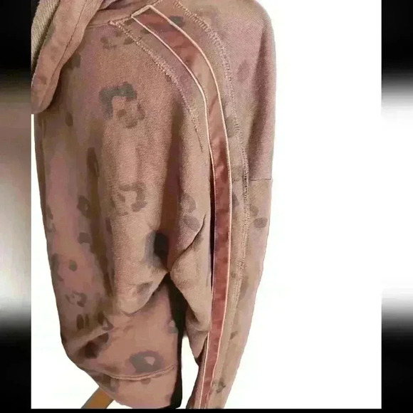 Splendid Womend Brown Leopard Print Corinna Hoodie XS - Picture 8 of 15